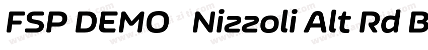 FSP DEMO   Nizzoli Alt Rd Black字体转换